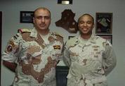 Brigadier General Nassir al-Hiti and Captain James Van Thach
